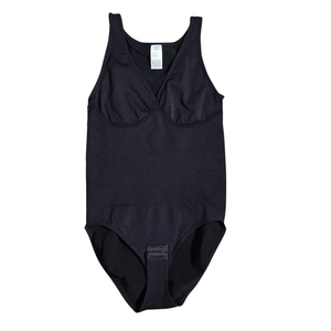NIP Black V-Neck Sleeveless Tummy Control Shaping Bodysuit | Large