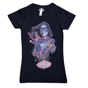 NWOT Marvel Ms. Marvel Kamala Khan Artistic Graphic T-Shirt | Girls Small