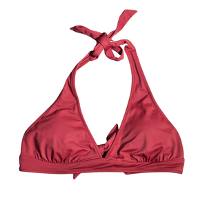 NWT Amazon Essentials Red Halter Triangle Bikini Top | UPF 50+ | Medium
