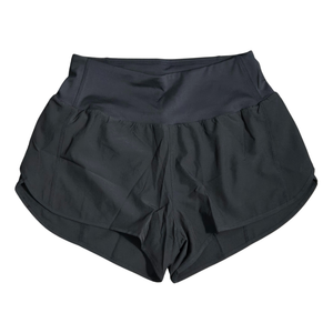 NIP | Black Lightweight Performance Ruffle Running Shorts with Zipper Pocket | Small