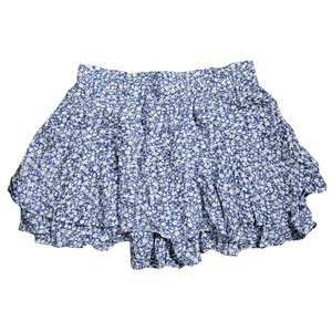 NWT | EGOCKAL Blue Ditsy Floral Layered Skort | Boho | 2XL