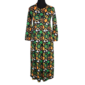 NWOT | St. Patrick's Day Maxi Dress | Festive All-Over Holiday Print | Empire Waist | Size XL