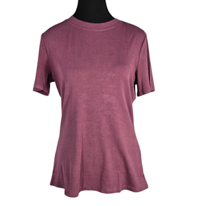 NWT | DB Moon Dusty Purple Ribbed T-Shirt | Quiet Luxury | XL