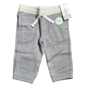 NWT | Carter's Gray Heathered Baby Sweatpants | Functional Drawcord | 6M