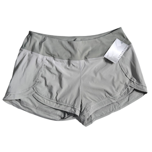 NWT | Soothfeel Gray Lightweight Technical Running Shorts | Zipper Pocket | Size XL