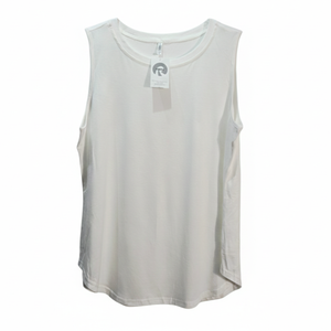 NWT | RIROW White Sleeveless Scoop Neck Tank Top | Size 1XL