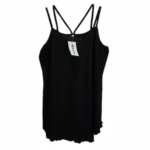 NWT | RIROW Black Eyelet Lace Tank Top | Spaghetti Straps | Size Medium | Large