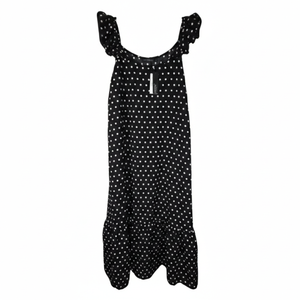 NWT Black & White Polka Dot Long Summer Dress – Size XL