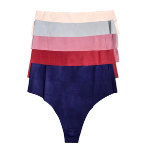 NIP | Seamless High-Cut Thong Underwear | 5-Pack Multi-Color | Cotton Blend | Size Medium