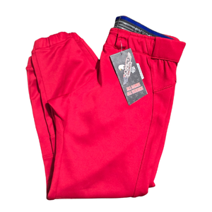 NWT | Exxact Sports Youth Baseball Pants | Vibrant Red | Elastic Hem | Large