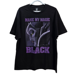 NWOT | Disney Maleficent "Make My Magic Black" Graphic T-Shirt | Hanes Beefy-T | Size Large