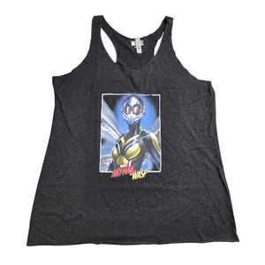 NWOT | Marvel Women's Ant-Man and the Wasp Graphic Racerback Tank Top | Charcoal Heather | XXL