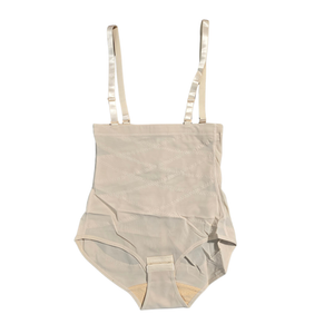 NIP | Women's High-Waisted Tummy Control Sculpting Shapewear Bodysuit | Seamless Smooth Silhouette | Beige | Medium