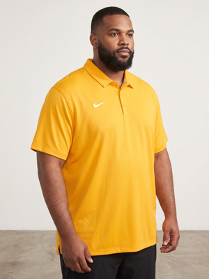 NWT | Nike Dri-FIT Men's Gold Yellow Micro-Pique Athletic Golf Polo Shirt | 3XL