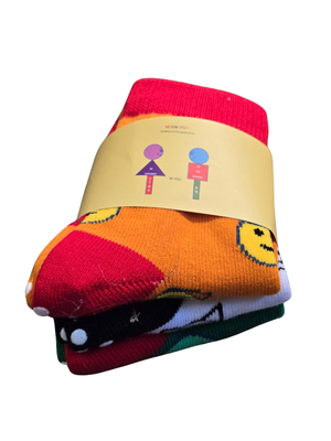 Kids Grip Socks Toddler Colorful Non-Slip Crew Socks XS 1-3 Years