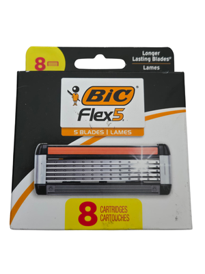 BIC Flex 5 Men's Razor Cartridges 8 Count Refills