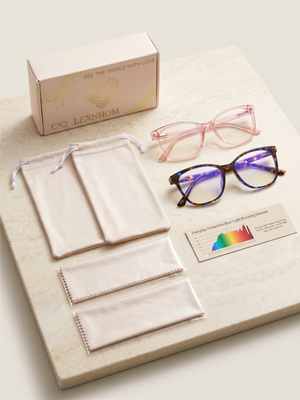 2-Pack Blue Light Blocking Glasses Tortoise & Pink Computer Readers