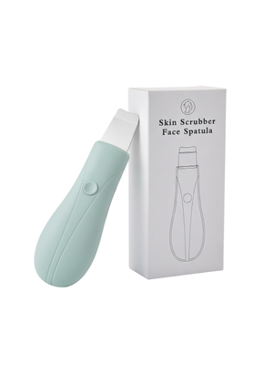 Battery Operated Skin Scrubber Face Spatula Facial Pore Cleanser Green