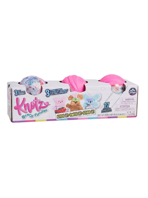 Knotz Beary Fundae 3-Pack Blind Ball Plush Toy Set