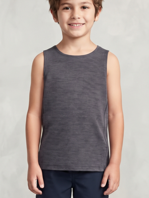 Old Navy Active Breathe On Charcoal Grey Tank Top Boys Size 5