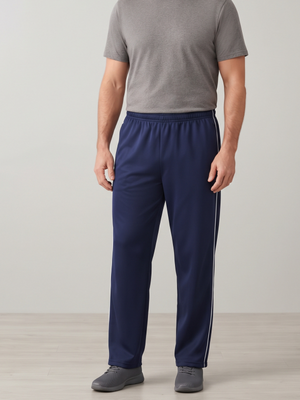 North End Blue Athletic Track Pants - Zip Hem Joggers Size 5XL