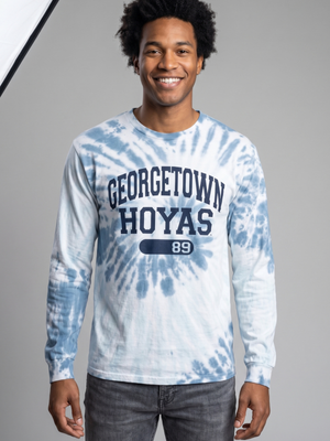 Georgetown Hoyas NCAA Tie-Dye Long Sleeve T-Shirt Small
