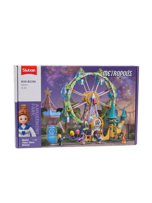 Sluban Metropolis Amusement Park Ferris Wheel Building Set 504 PCS