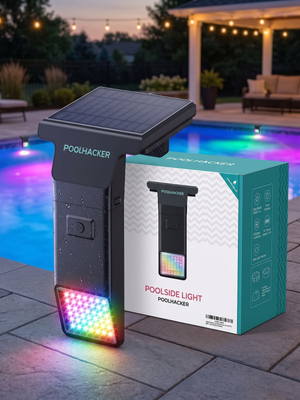 Solar Poolside Light Above Ground & Inground Pools RGB 10 Colors