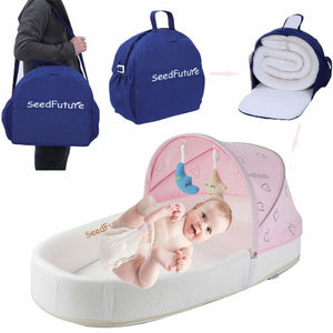 Baby Infant Portable Bedside Bassinet Nursery Travel Bed Bag Side Sleep Lounger Sleeper Cot Newborn Girl