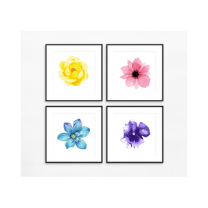Watercolor Flowers - Unframed - 8x10" - $3 Each Print