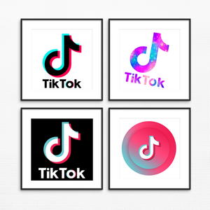 Tiktok Unframed Logo's - 8x10 - Each Print $3